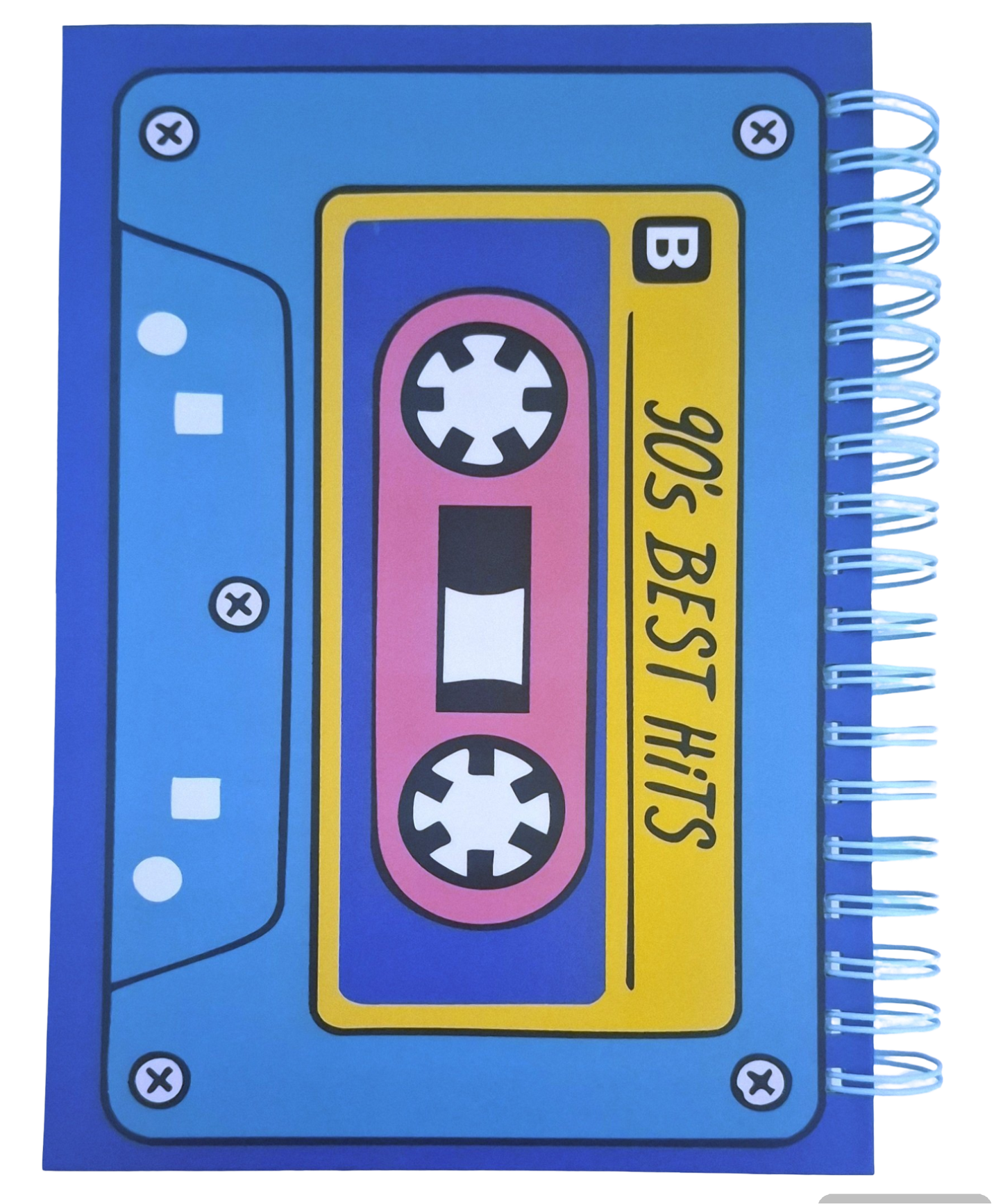 Agenda Perpetua: Edición "Vintage Cassette 90's"-Anillo celeste-b5