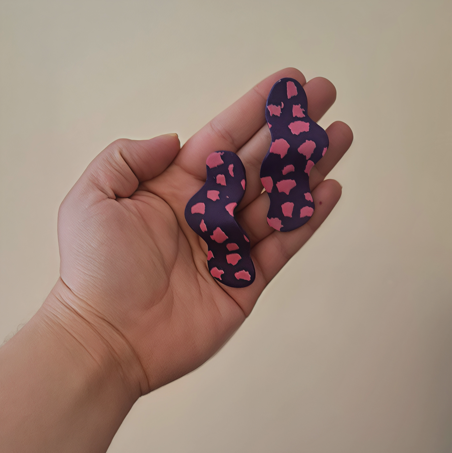 🟣 Aros Abstractos "Órbita" | Violeta Profundo y Fucsia 💖