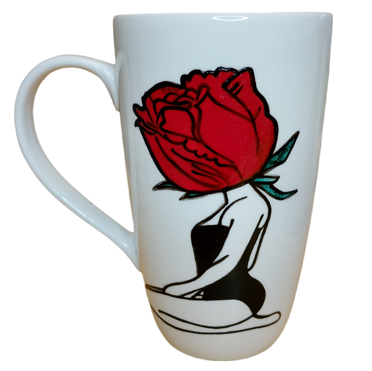 Tazón MUGG 500 cc – Mujer conciente (Pintado a Mano)