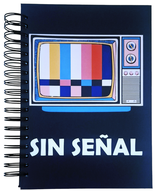 📕Agenda Perpetua Tamaño B5 - Sin señal Aro Negro📺⚡