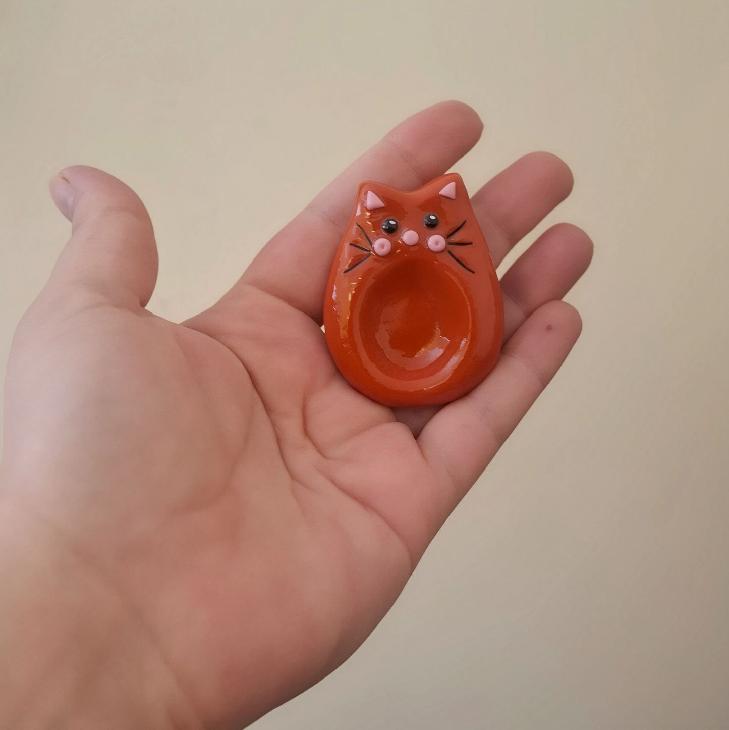 💖 Piedrita de la Tranquilidad: Rostro del Ronroneo [ANARANJADO TIERNO]