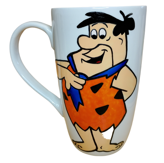 Tazón MUGG 500 cc – Pedro Picapiedra (Pintado a Mano)