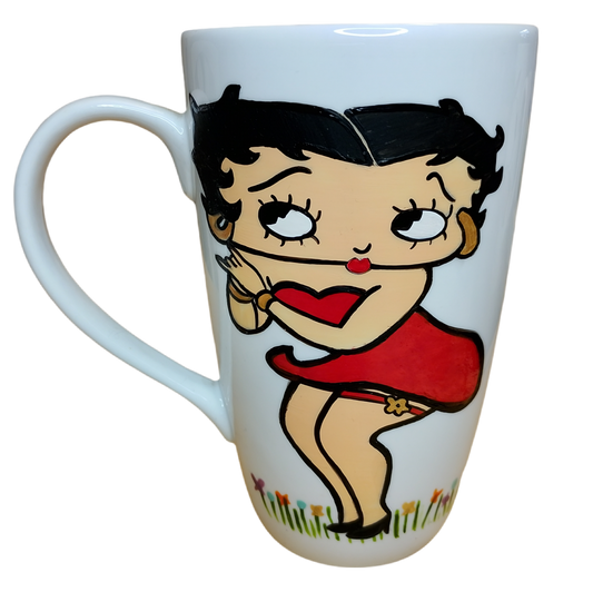 Tazón MUGG 500 cc – Betty Boop (Pintado a Mano)