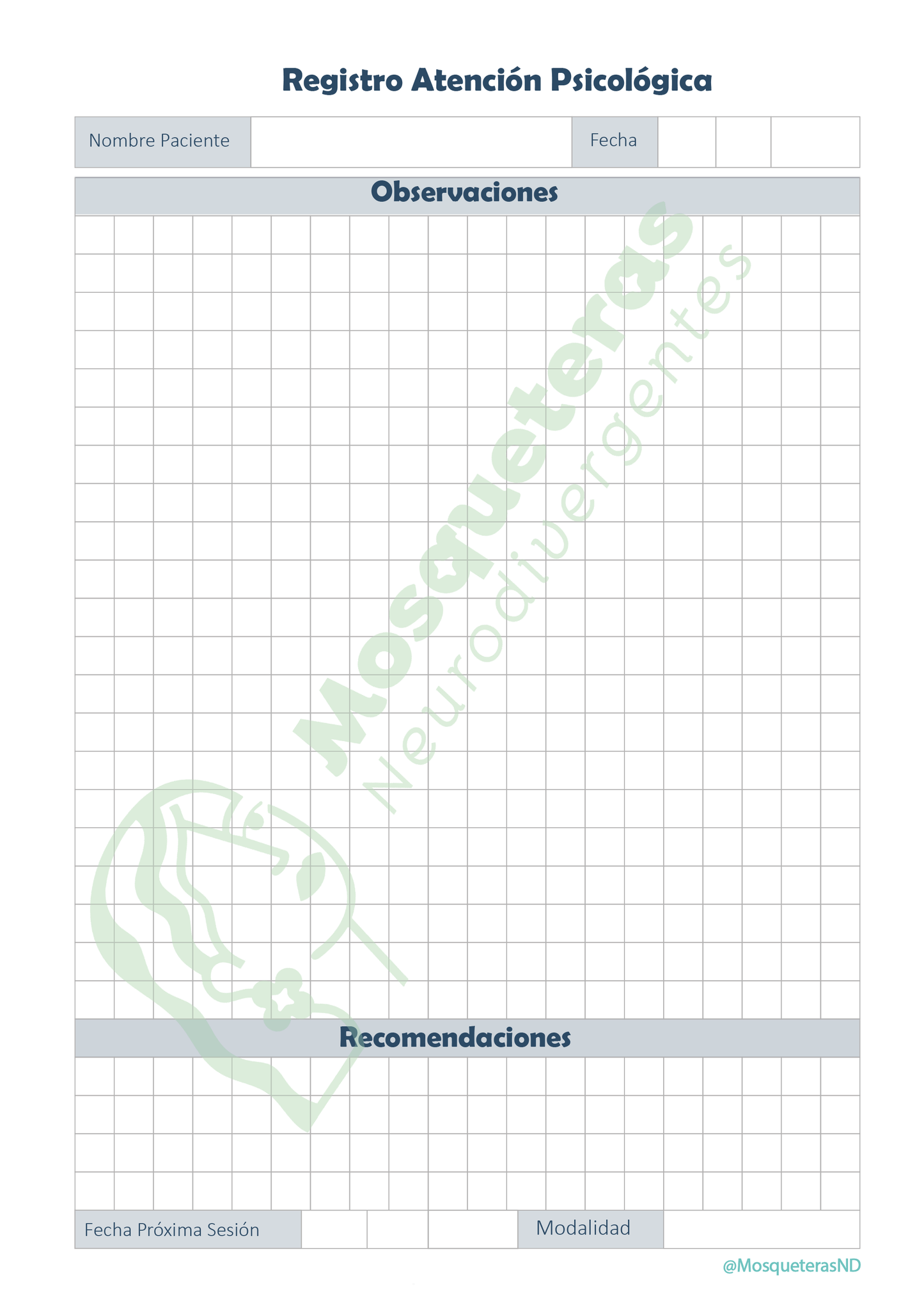 Agenda Psicólogos/as – Gestión Clínica (Tamaño B5)- Color Verde
