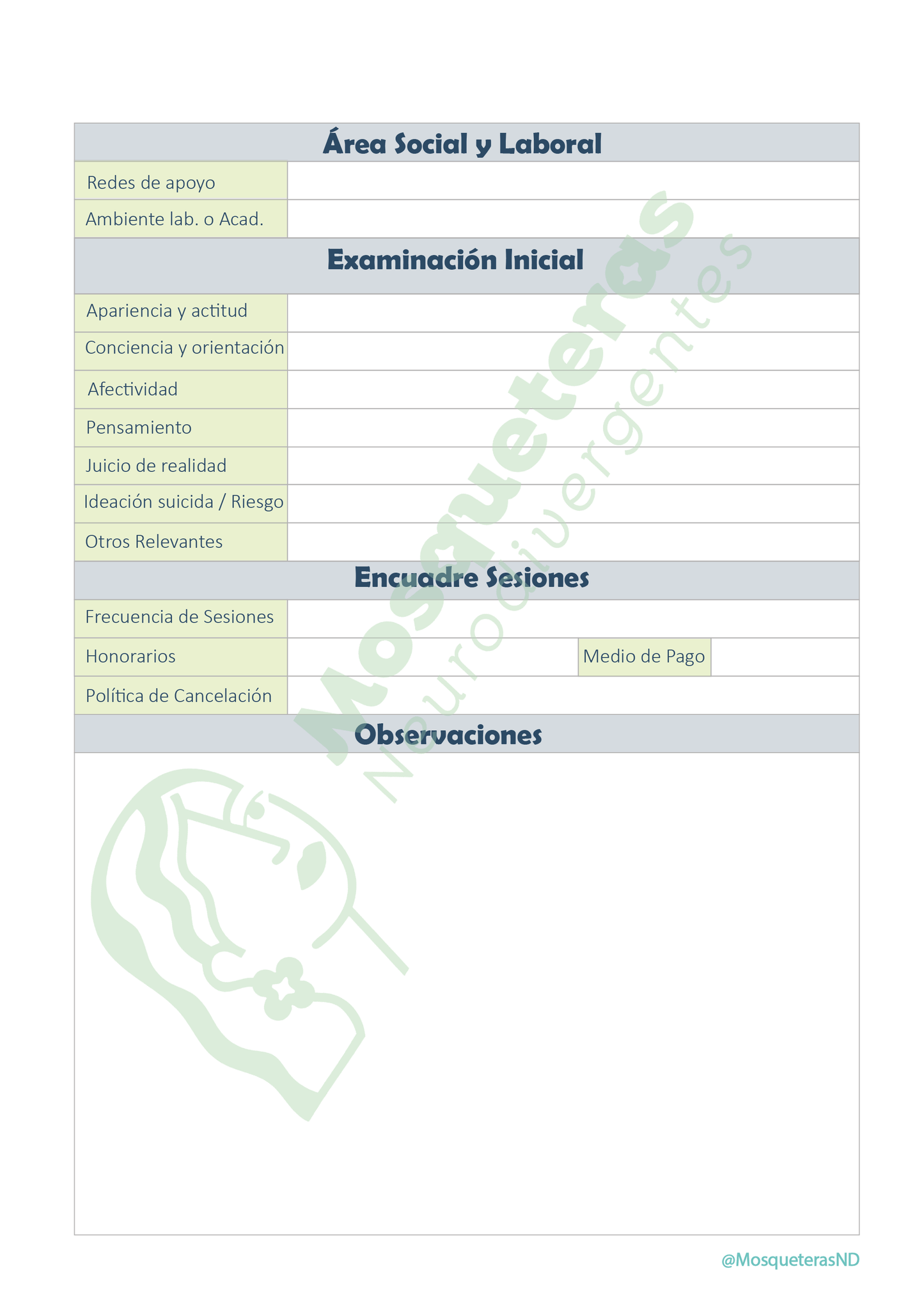 Agenda Psicólogos/as – Gestión Clínica (Tamaño B5)- Color Verde