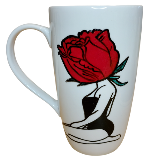 Tazón MUGG 500 cc – Mujer conciente (Pintado a Mano)